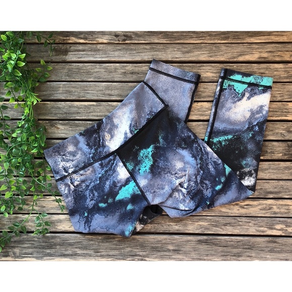 lululemon athletica Pants - LULULEMON Wunder Under Crop Denim Luon Milky Way